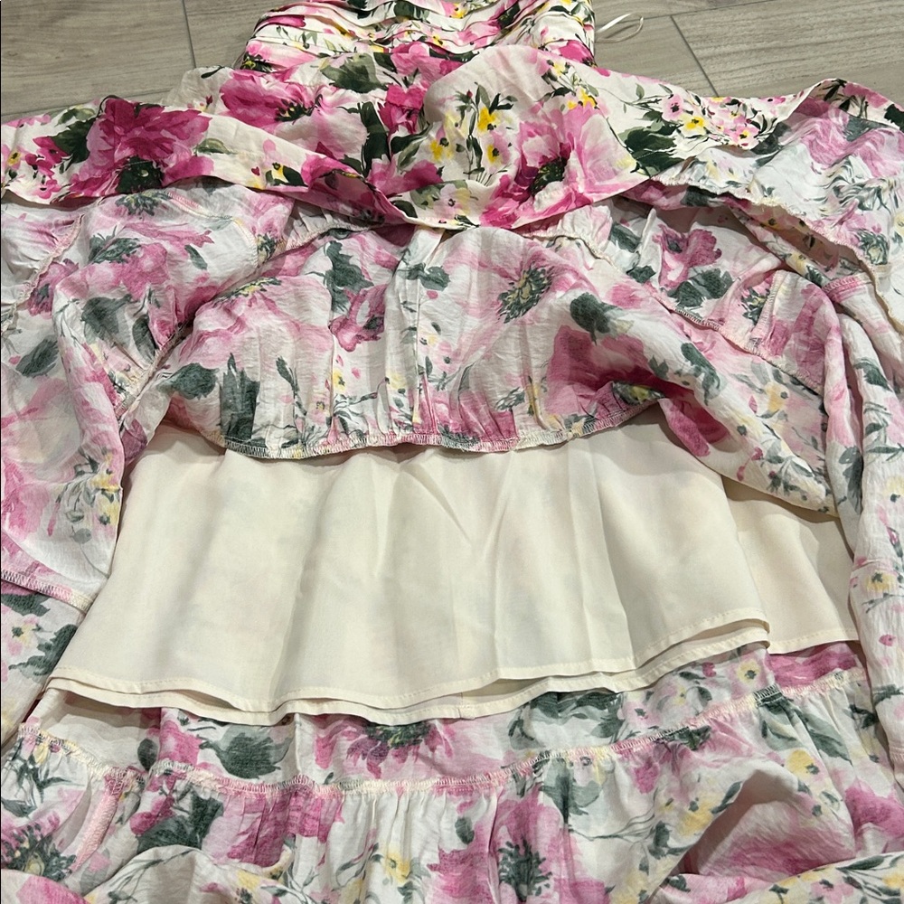 Abercrombie & Fitch Emerson Strapless Floral Maxi Dress XS - Picture 12 of 12